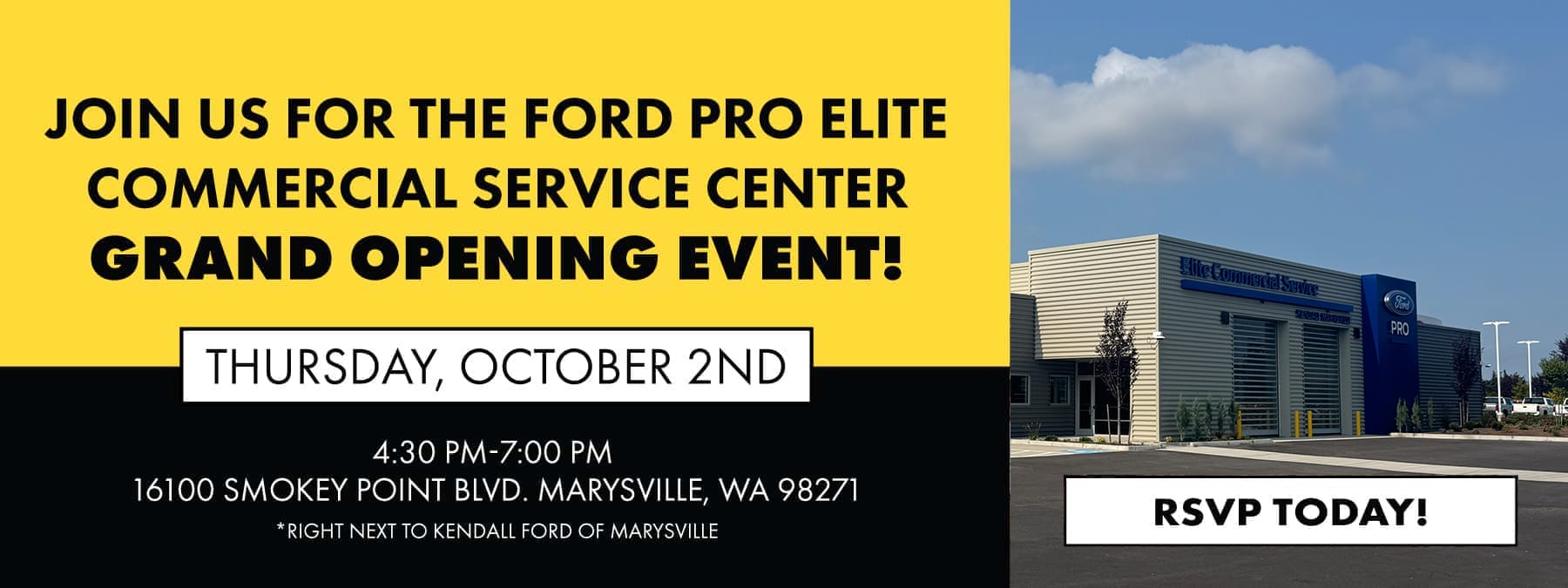 Join Us for the Grand Opening of Our Service Center in Marysville, Washington
